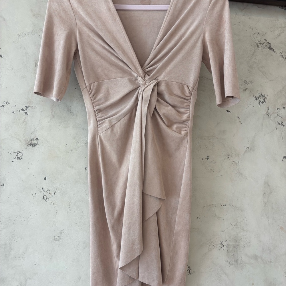 Zara Beige Midi Dress